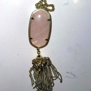 Kendra Scott along Pendant Necklace in Rose Quartz